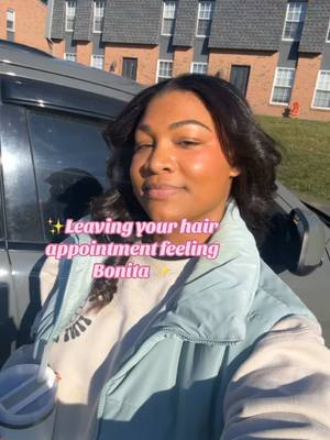 A post by @brittaliyah on TikTok caption: Fresh hairstyle will make the world a better place #hair #blowout #girls #bouncy #wife #wifey #married #husband #marriage  #2024bride #ring  #GRWM   #millenial #genz #viral #getreadywithme #smallcreator #Makeup #Hair #Pretty #Blackgirl #ITGIRL #Lashes #Nails #Lipstick #GRWM #MINIVLOG  #DAYINTHELIFE #Makeup #Hair #Pretty #Blackgirl #ITGIRL #Lashes #Nails #Lipstick #GRWM #MINIVLOG  #DAYINTHELIFE  #couple #Love #date #datenight #fiance #engaged #loveofmylife #foryou #fyp #blackcouple #blacklove #healthyrelationship 