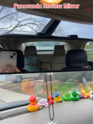 A post by @halfdozenfamily on TikTok caption: This panoramic review mirror attatchment is a great gift for a teenage driver! I know it makes me feel a little better when my kid is driving. #rearviewmirror #teenagedrivers #teendriver #momofteens #momofteenagers #teenagergift #teengift #blackfridaydeals #christmasgiftidea 