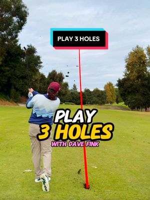 A post by @davefinkgolfs on TikTok caption: Play 3 Holes with ME #golf #golftiktok #golftok #golfswing 