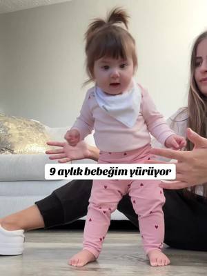 A post by @gizematakkk on TikTok caption: 9 aylık bebeğim yürüyor.  #bebeğim #bebek #baby #9aylıkbebek  #justbaby #viral #komik 