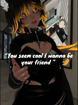 A post by @opioidvr on TikTok caption: Just because you guys have problems doesnt mean im involved. Keep me out.🌼 #vrchat #fyp #fouyoupage #vrchatcommunity #vrchatmoments #vrchatmemes #vrchatfunny #foryoupage #vrchatcomedy #vr 