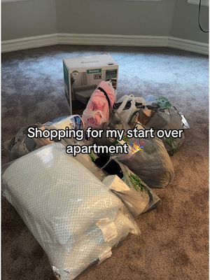 A post by @big_nova_ on TikTok caption: Part 1 of starting over🎉❤️❤️#startoverapartment #moving #CapCut #fyp #shoppingvlog 