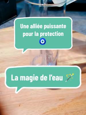 A post by @lessecretsdemerlin on TikTok caption: L'eau consacrée: Sera une grande  alliée pour la purification et la protection mais également pour le nettoyage quotidien de vos outils (pierres, cartes, pendules de radiesthésie) #🧿🧿 #eau #purification #protectionspell #witchtiktok #witchtips 