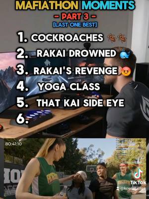 A post by @kcenat_clipz on TikTok caption: Top 6 Kai Cenat Mafiathon Moments - Part 3 #kaicenat #kaicenatclips #kcenat_clipz 