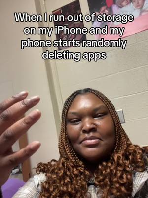 A post by @.caira on TikTok caption: These phones ain’t worth a damn… #iphone #storage #viral #fyp 