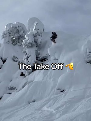 A post by @volcom on TikTok caption: Safe to say its 🔛 at Mt. Baker!  #CannonCummins blasting off 🚀 #volcom #volcomsnow #snowboarding #snowboard 