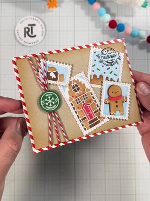 A post by @ralphtyndall on TikTok caption: Someone asked for a gingerbread themed card and someone else asked for a letter to santa card…so this is a mashup of both…kinda 🤷🏻‍♂️  #cardmaking #crafts #asmr #art 