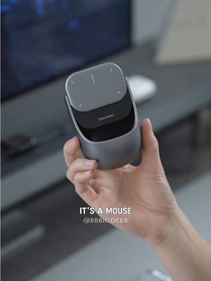 A post by @bbbigdeer on TikTok caption: Although this is the first time I have seen such a mouse, it is really suitable for business people #bluetoothmouse #mouse #portablemouse #desksetup #desktour #tech #mouse #productdesign #bbbigdeer #unboxing 