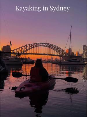 A post by @travelwithveronicca on TikTok caption: Pr trip | First day in Sydney could not have started any better. @Sydney By Kayak | Kayak Tours took us on an amazing kayaking experience around Sydney Harbour and it was as magical as you see in the video. It was my favourite activity out of the whole trip and I highly recommend it for the first time kayakers as well. Would you try it? 😍 @Sydney #hosted #feelnewsydney #sydneyaustralia #sydneylocal #thingstodoinsydney 