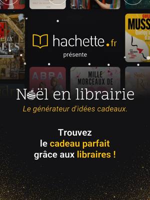 A post by @hachettefrance on TikTok caption: 🎄Ce Noël, Hachette.fr vous aide à trouver le cadeau parfait grâce aux libraires ! 🎁 Avec "Noël en librairie", découvrez des idées cadeaux pour vous et vos proches. Répondez au test de personnalité et laissez-vous surprendre par les coups de cœur recommandés par plus de 100 libraires. Vous pouvez aussi créer votre liste d'idées cadeaux et l'envoyer par mail ! ✨Concours ✨ Jusqu'au 25/12, tentez de remporter l’une des 5 box de livres thématiques : Imaginaire, Cuisine & Vins, Beaux Livres, BD & Mangas et Romance. Rendez-vous sur le site ideescadeaux.hachette.fr (lien dans la bio) pour participer ! Bonne chance à tous et que vos fêtes de fin d'année soient remplies de belles lectures ! 📚❄️ #hachette  #noelenlibairie #ideescadeauxnoel #ideescadeauxlivrenoel