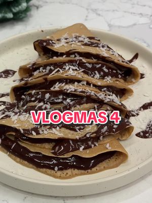 A post by @food.journalista on TikTok caption: 🥞 vlogmas 4/31 🥞Palačinke: ▫️1 šolja brašna ▫️1 1/2 šolje olympus bademovog mleka ▫️1.5 kašika kokosovog šećera Sve sastojke izblendati i peći na ugrejanom tiganju. Dobije se 8 manjih palačinki. 🍫Homemade nutela: ▫️3 kašike putera od lešnika ▫️1 puna kašika kakao praha ▫️1/2 do 1 kašika javorovog sirupa (podesiti po želji) . . #mealprep #pancakes #posnepalacinke #olympus #pancakerecipe #zdravahrana #healthyrecipes #foodjorunalista