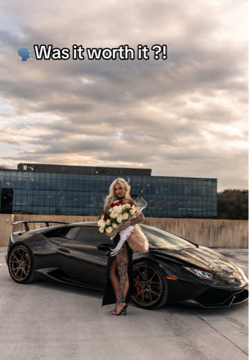 A post by @abigailhaleym on TikTok caption: Surprise i finally bought my first supercar #lamborghini #fyp 