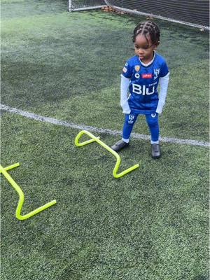 A post by @raisingzion1 on TikTok caption: Trainjng going well⚽️💪🏾 #toddlertok #toddler #cutetoddler #cute #football #footballtraining #funnytoddler #funnytoddlervideos #funny #funnyvideos #broski 