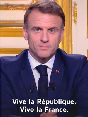 A post by @emmanuelmacron on TikTok caption: Nous allons le faire pour notre pays.