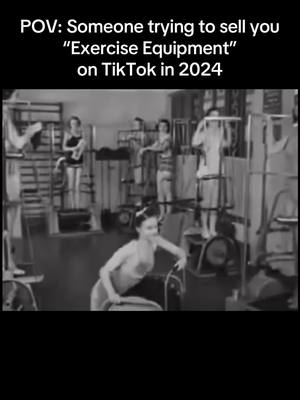 A post by @nurdrocks on TikTok caption: Maybe it’s just my algorithm but I keep seeing videos of people trying to sell me the newest exercise thing and it just seems like this to me 🤷🏾‍♂️ Am I missing something? #TikTokShop #fitness #blackandwhite #tiktokseller #fakefitness #scams #weightloss 