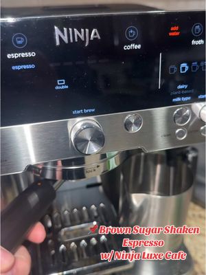 A post by @njbest_food on TikTok caption: 📌Brown Sugar Shaken Espresso at Home with the Ninja Luxe Cafe #njbest_food #ninjaluxecafe #brownsugarshakenespresso #homelatte #espressomachine #coffeerecipe 