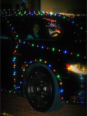 A post by @_camixo_ on TikTok caption: Christmas is ‘round the corner 🎄  @LadyCarEnthusiastsofCOS   • #christmaslights #carsoftiktok #carlovers #cargirls #magicoflights #cartiktok #christmascar #car #ppir 