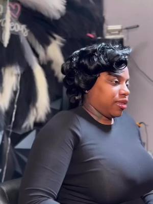 A post by @iamrazorbehavior on TikTok caption: Closure Quickweave W/ Closure.  Done with Beauty Supply Hair  (Empire) ✨ IG @razorbehaviorstudios