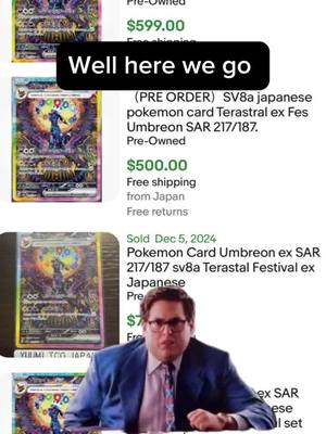 A post by @impulsepokemontrainer on TikTok caption: WELLL HERE WE GO.. #pokemon #prismaticevolutions #pokemonprices #pokemoncards #pokemontcg #pokemoncommunity #pokemonfan #umbreon #umbreonpokemon 