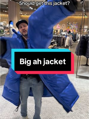 A post by @stinje on TikTok caption: Should I? 🤔🧥#bigjacket #turnmyswagon #aritzia 