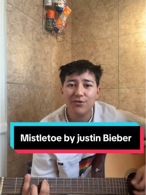 A post by @dylanofarliz on TikTok caption: Mistletoe by Justin Bieber. What should i sing next? #foryou #fyp #holiday #christmas #singingtexttospeech 