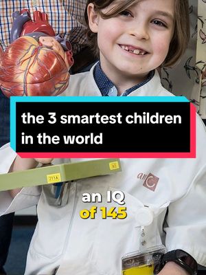 A post by @bestmarketingofficial on TikTok caption: the 3 smartest children in the world 