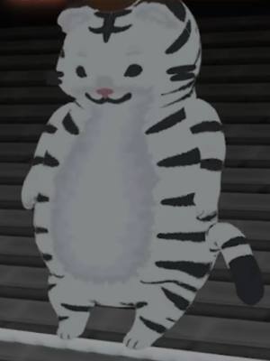 A post by @jouffas on TikTok caption: Cat in the RING! #vrchat #vrc #jouffa #roflgator #vtuber #vr #vrchatmemes #catgirl #cat #cute #fatcat