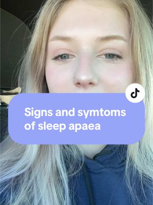 A post by @1800titties on TikTok caption: Here are some signs and symptoms of sleep apnea, please keep in mind that not all of these symptoms show in all cases, these are just the symtoms I experienced before getting diagnosed #advive #signs #symtoms #sleepdisorder 