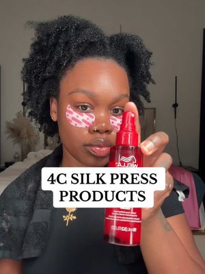 A post by @ebonyrosaa on TikTok caption: FULL PRODUCT LIST: - Kenra Deep Clean Reset Clarifying Shampoo - Wella Ultimate Repair Shampoo & Conditioner  + Ultimate Repair Mask - Wella Ultimate Repair Hair Rescue Spray Step 3 - Wella Ultimate Repair Leave In Step 4 (heat protectant) - Kenra Blow Dry Spray (heat protectant) - Kenra Silkening Heat Creme (heat protectant) - Kenra Silkening Gloss (heat protectant + humidity) - Kenra Luxe Shine Oil (heat protectant)   #silkpress #4b4chair #washday #wellaultimaterepair #kenraprofessional #4typehair 