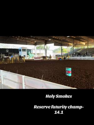 A post by @merrillhodges on TikTok caption: Sisters 2nd run, first futurity and shes the reserve champion with a 14.1🎨#barrelhorsetrainer #3Yo #JLDashTaHeaven #futurityhorsetrainer #2025hopeful