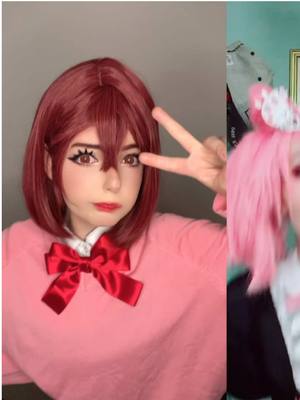 A post by @sumipiyacos on TikTok caption: #duet with @Sumi and Piya The throwback nobody asked for 🫡 - #peppaenoshima #cosplay #momoayasecosplay #momoayase #dandadan #dandadancosplay #cosplay 