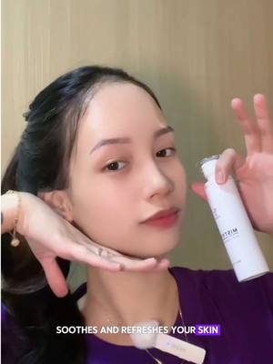 A post by @nics.orense01 on TikTok caption: Give your skin a refreshing boost wherever, whenever!💜 @SASKIN Official will be available soon in 7-Eleven Nationwide @SACHZNA 👀 #GlowWithSASKIN #SASKINAngels #AlagangSASKIN #SASKIN