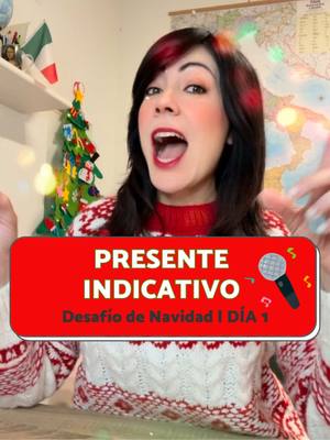 A post by @miamigaitaliana on TikTok caption: Amici, con la llegada de la Navidad 🎄también este año empieza para ustedes el Desafío de Navidad 2024 👏🏻🎅 Este año pensé en ayudarles a aprender y repasar un poco los verbos con las CANCIONES 🎵🎶 Creo que el tipo de recursos que elegimos para aprender italiano puede hacer una gran diferencia. Si te enfocas en recursos como música, películas, programas de televisión, libros, podcasts, etc. que son realmente interesantes y te divierten, puedes obtener MEJORES resultados. En resumen, para aprender más y mejor HAY QUE DISFRUTARLO! 🥳 Y aprender con canciones es motivador y divertido porque las canciones son material auténtico. Es el idioma real! No es lo que encontramos en los libros de gramática. ‼️ Desde hoy lunes 9, al sábado 21 de diciembre, cada día, publicaré un nuevo video con una canción italiana 🎵🇮🇹 que te ayudará a aprender un tiempo verbal.  1) Canta conmigo en italiano  🎤 2) Lee la traducción 👀 3) Escribe una oración en los comentarios usando uno de los verbos de la canción ✍️ 📢📢📢 Deja tus comentarios todos los días del 9 al 21 de diciembre para participar en el SORTEO FINAL, el domingo 22 de diciembre, e intentar ganar 🎁 1 mes de mi Videocurso Completo ITALIANO PARA LATINOS o 1 Clase Personalizada conmigo. Y como casi es Navidad 🎄habrá 3 ganadores 🏆🏆🏆  ‼️ ATENCIÓN: SORTEO SOLO ENTRE LOS QUE COMENTAN EN INSTAGRAM‼️ Además, el mismo domingo 22 publicaré un Quiz Final en las historias de Instagram para ver lo que aprendiste durante el Desafío 😉 BUONA SFIDA AMICI E BUON DIVERTIMENTO 🤗