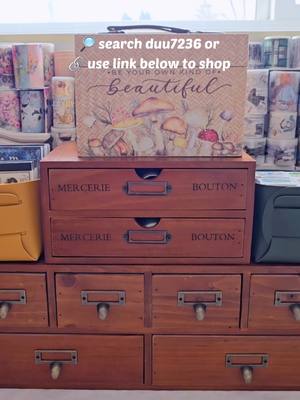 A post by @the.crafty.lefty on TikTok caption: ASMR Organize With Me using my Temu Vintage Storage Finds @shoptemu @temu_can 🔎 Download Temu & Search: duu7236 for extra off to claim a $100 coupon bundle 🔗 https://temu.to/k/ubjpk2iy7sj 🔗 link also in my bio Affordable price and shipping less than 2 weeks! #temu #temumusthave #temufinds #temufavoritefinds #temuholidayfinds #temuholidayseason #OOTD #fashiontrends #fyp #haul #temuhaul #shopping #tryit  #shopnow 