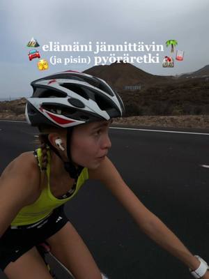 A post by @karlakononen on TikTok caption: miun elämän jännittävin pyöräretki Teneriffalla!🚵🏻‍♀️🫣 mie pääsin toteuttaa yhen miun unelmista, kun vuokrasin päiväks maantiepyörän ja lähdin seikkailemaan ympäri saarta 😍🌵 espanjalainen liikenne + akun kanssa taistelu oli sit astetta jännittävämpi kokemus, mutta 100% wörtti, koska tää pyöräretki oli yks hienoimmista kokemuksista ja just sellanen, mitä olin lähtenyt tältä reissulta hakemaankin <3  eihän miun reissuvlogit voi ilman kommervenkkejä selevitä, joten loppuillasta oli sit vähän tukalat tunnelmat..🥴 oonko mie ainut keholla reagoija vai oliko toi kaikki kärpäsen kakan syytä?! (u know) vielä yks Kakke Teneriffalla -reissuvlogi tulossa, joten pysykäähän kuulolla <3 🇪🇸👋🏼#reissuvlogi #matkavlogi #teneriffa 