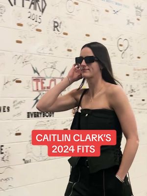 A post by @indianafever on TikTok caption: @Caitlin Clark’s 2024 fits 🔥 #WNBA #wbb #indiana #indianafever #outfit #outfitinspo 