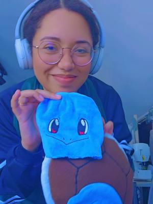 A post by @whimsyshar on TikTok caption: first sewing project in half a year? squirtle costume for a baby 💙 (made 2 months ago)