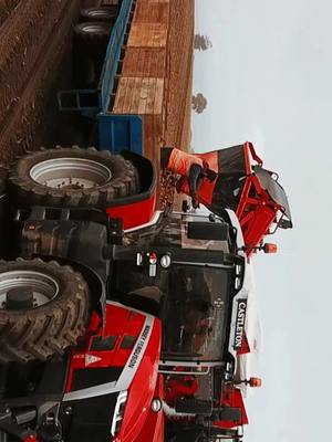 A post by @valtra.lad on TikTok caption: Christmas tattie harvesting #grimme #masseyferguson #class #christmas 