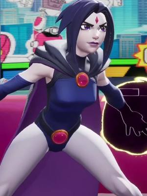 A post by @multiversusgame on TikTok caption: Leave it to Reindog to put a smile on Raven's face...just don't point it out to her unless you want to get portal’ed. #MultiVersus #GamingOnTikTok #gaming #multiversusgame #mvs #teentitans #raven 