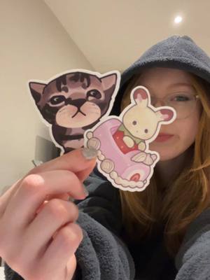 A post by @_byehollie on TikTok caption: need to get over my fear of posting  #SmallBusiness #sticker #cutestickers #smallbusinessowner #sylvanianfamilies #sillycats #aesthetic #stationary #fyp #fyppppppppppppppppppppppp #fypシ゚ #digitalartist #supportsmallbusiness #handmade #handmadegifts 