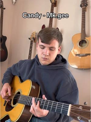 A post by @noahspencersmusic on TikTok caption: Attempting to do this song justice #mkgee #candy #martinguitars #acoustic