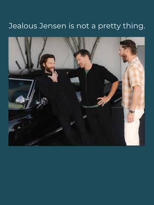 A post by @mishacollins on TikTok caption: Jealous Jensen is not a pretty thing. #jensenackles #fup #foryour #foryou #foryoupage #spnfamily @Creation Entertainment @JPadalecki  📸: #chrisschmelke 