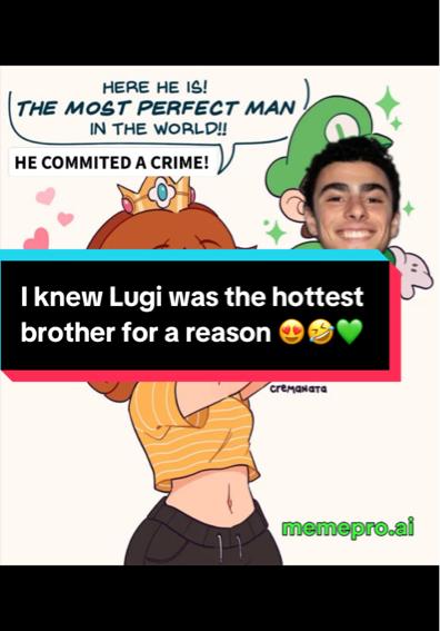 A post by @preciousbibby on TikTok caption: #luigimangione #luigismansion #mariobrothers #memes #fyp #marioandluigi #luigismansion3 