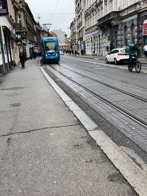 A post by @thecelticway__ on TikTok caption: These trams are EVERYWHERE in Zagreb!  🍀🇭🇷