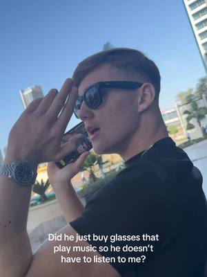 A post by @benandkellise on TikTok caption: 🙄🙄 @Ben Williams @kellisecaddis @raybanmeta #foryoupagе #dubai #raybands 