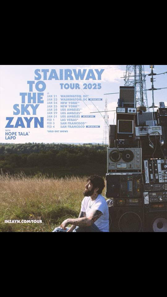 A post by @zayn on TikTok caption: new dates added to the #ZaynSTTSTour!! sign up for Zayn’s VIP Key for pre-sale access 🔑 pre-sale: thursday @ 10am local time public on-sale: friday @ 10am local time  pre-sale registration ends at 10PM EST 