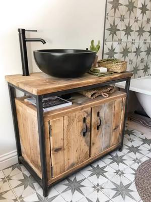 A post by @bershdesign on TikTok caption: Cool loft style bathroom cabinets🔝 #loft #decor #design #ideas #DIY #furniture  #bathroom 