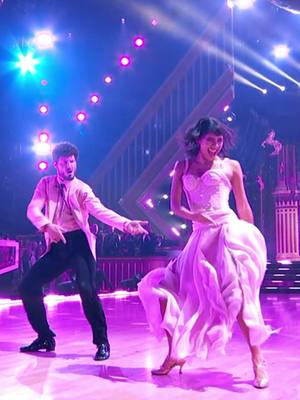 A post by @officialdwts on TikTok caption: They kept on dancing 🩷 We loved having @_xochitl.gomez and @valorvalentin back together in the #DWTS ballroom! #DWTSFinale