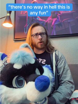 A post by @reverbthehusky on TikTok caption: Little did i know id be an internet dog #furryfandom #furrytiktok #furry #fursuits #fursuit #fursuiter #furryfyp #mff2024 #midwestfurfest2024