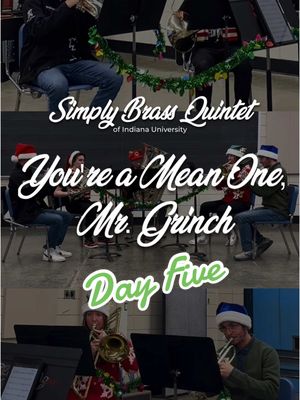 A post by @bostoncrusaders on TikTok caption: You’re A Mean One, Mr. Grinch featuring Brayden Gray and Connor Shimbashi with the Simply Brass Quintet! #bostoncrusaders #brass